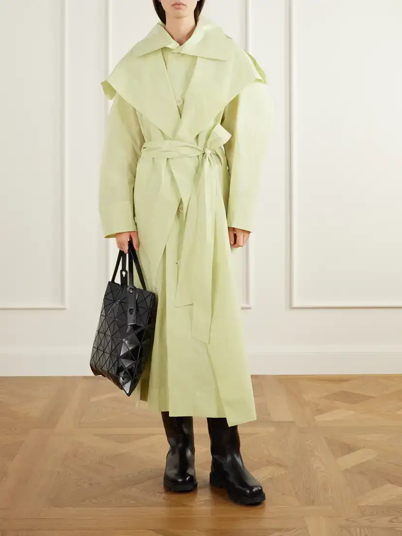 Issey Miyake Correlation Belted Shell Trench Coat | Thumbnail 2 Issey Miyake Correlation Belted Shell Trench Coat | Thumbnail 2