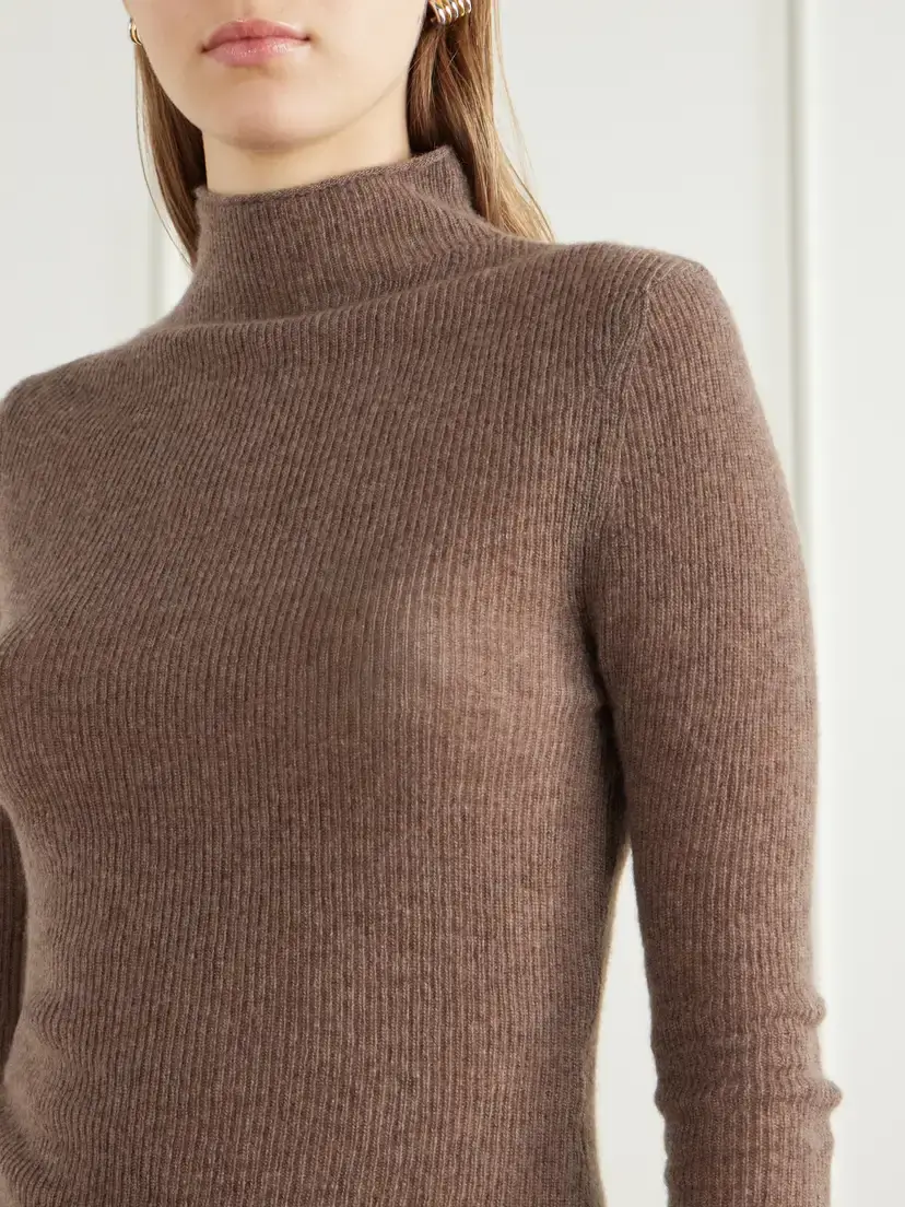 Citizens of Humanity Leelah Ribbed Wool And Cashmere-blend Turtleneck Sweater | Thumbnail 5 Citizens of Humanity Leelah Ribbed Wool And Cashmere-blend Turtleneck Sweater | Thumbnail 5