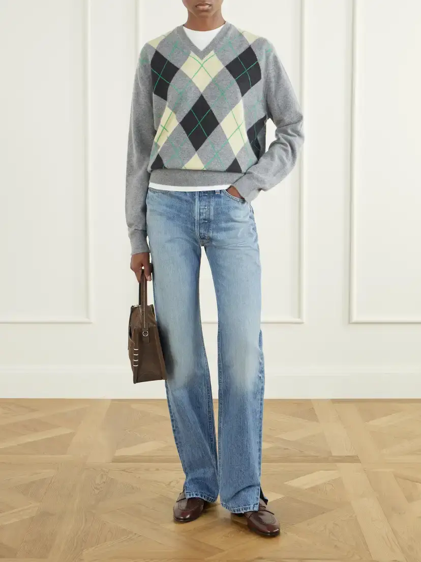 RÙADH The Academy Checked Cashmere Sweater | Thumbnail 2 RÙADH The Academy Checked Cashmere Sweater | Thumbnail 2