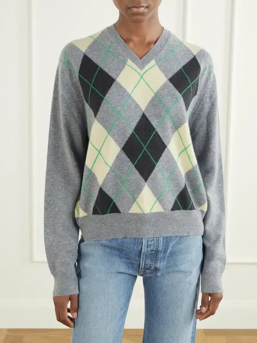 RÙADH The Academy Checked Cashmere Sweater | Thumbnail 3 RÙADH The Academy Checked Cashmere Sweater | Thumbnail 3
