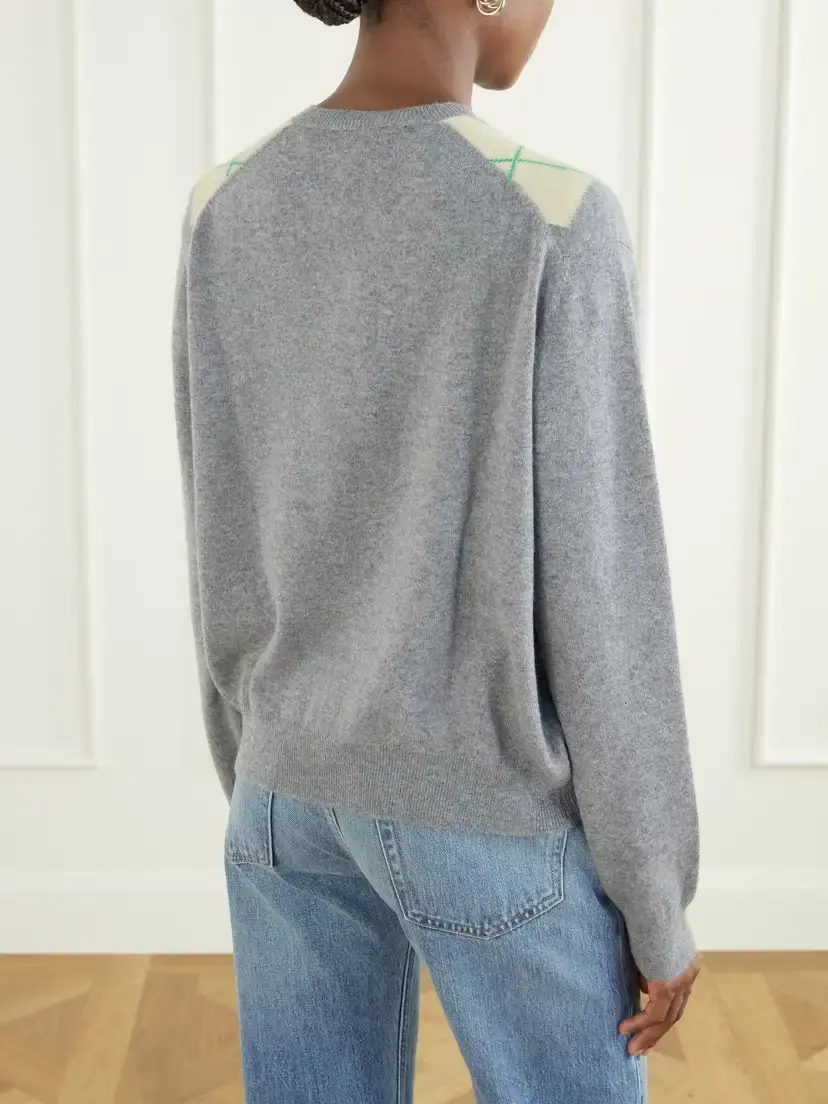 RÙADH The Academy Checked Cashmere Sweater | Thumbnail 4 RÙADH The Academy Checked Cashmere Sweater | Thumbnail 4