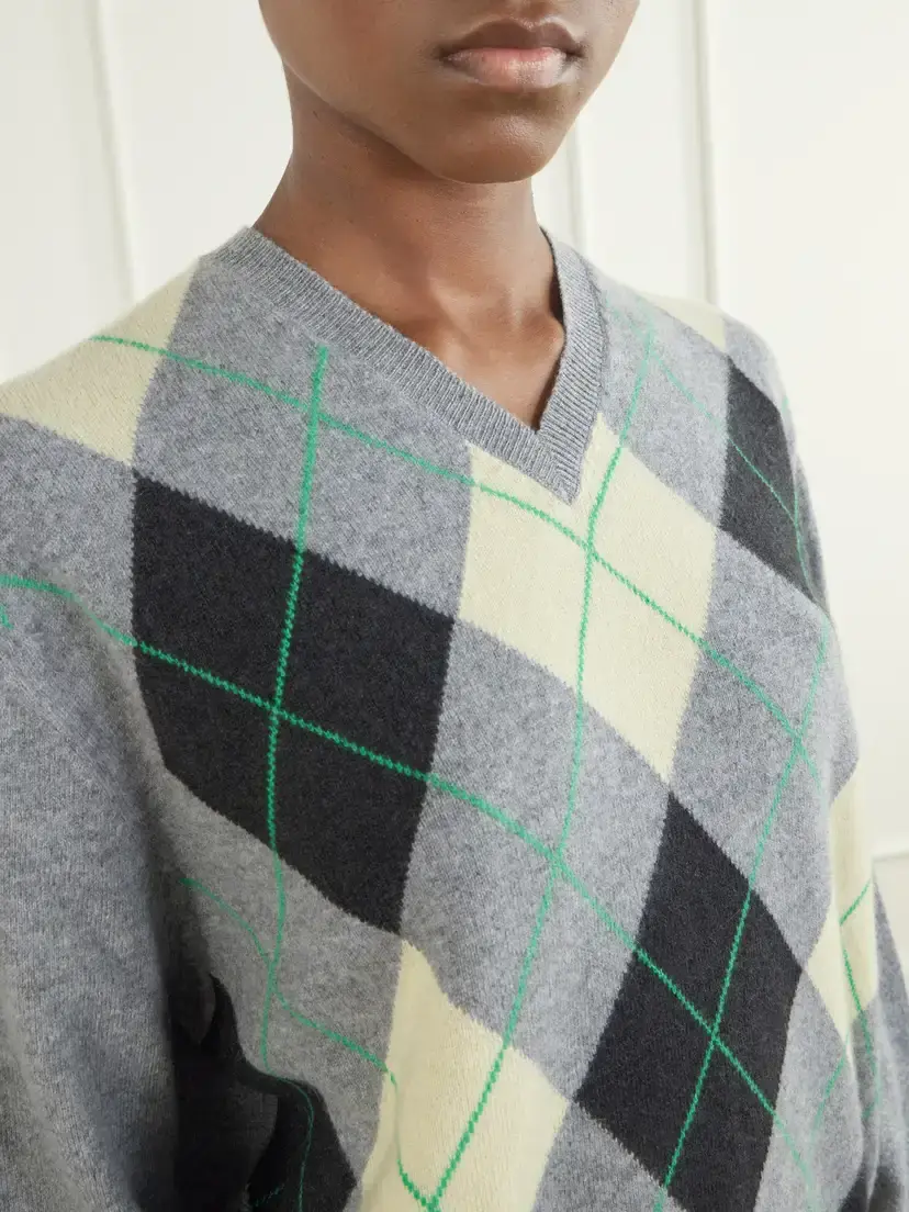 RÙADH The Academy Checked Cashmere Sweater | Thumbnail 5 RÙADH The Academy Checked Cashmere Sweater | Thumbnail 5