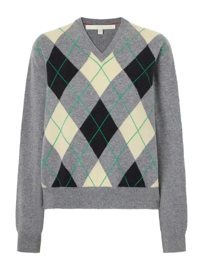 RÙADH The Academy Checked Cashmere Sweater