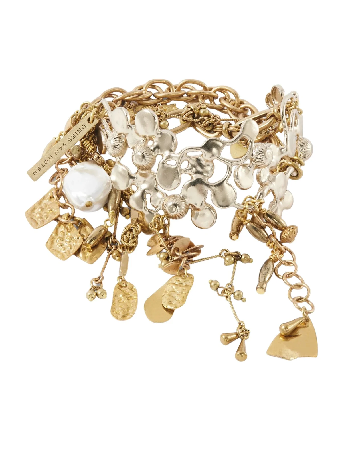 Embellished Gold-tone Bracelet