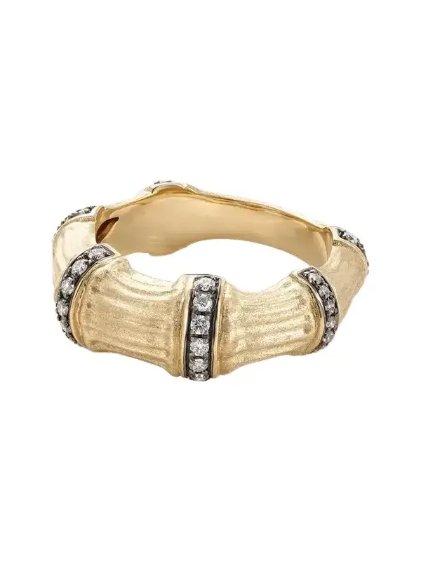 Sciura 14-karat Gold Rhodium-plated Diamond Ring