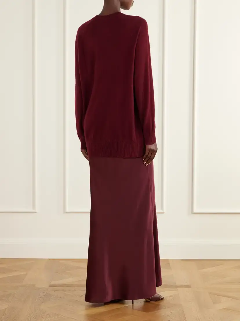 Christopher Esber Monument Cashmere And Silk-satin Maxi Dress | Thumbnail 3 Christopher Esber Monument Cashmere And Silk-satin Maxi Dress | Thumbnail 3