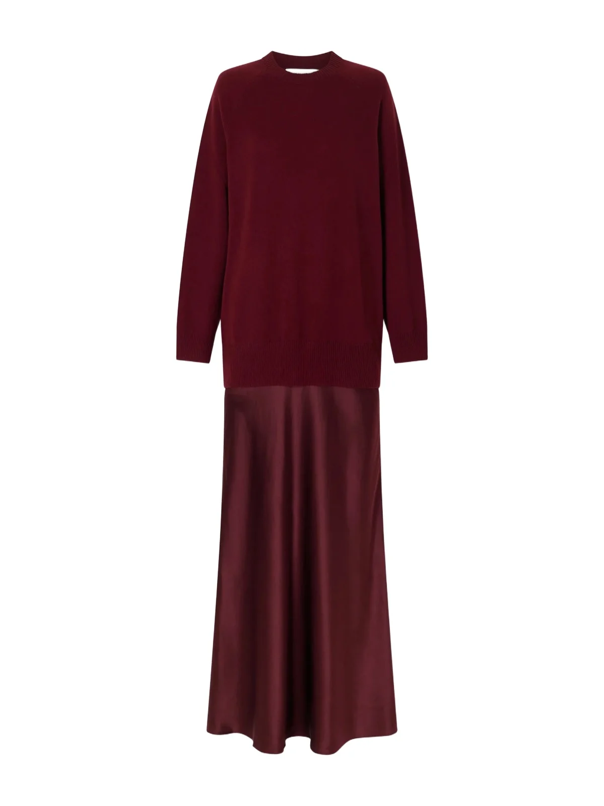 Monument Cashmere And Silk-satin Maxi Dress Monument Cashmere And Silk-satin Maxi Dress