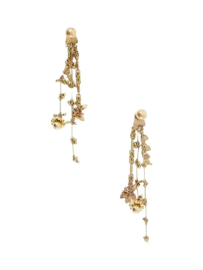 Embellished Gold-tone Earrings