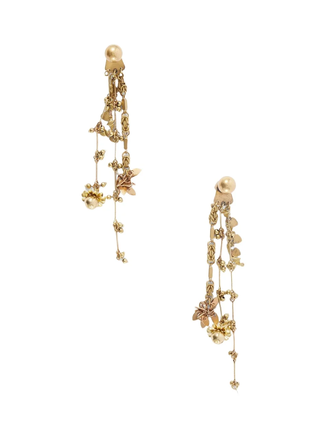 Embellished Gold-tone Earrings