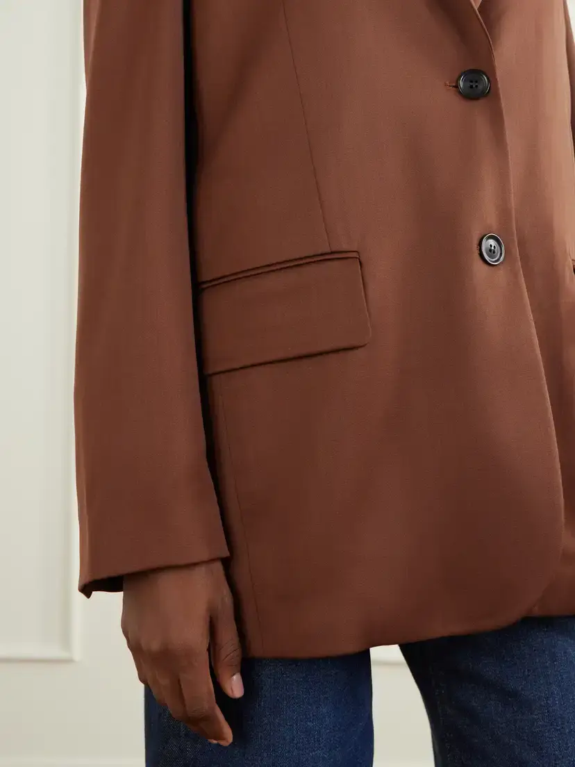 Another Tomorrow Wool Blazer | Thumbnail 5 Another Tomorrow Wool Blazer | Thumbnail 5