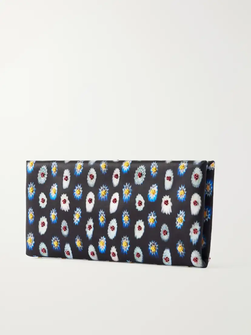 Staud Muse Bead-embellished Satin Clutch | Thumbnail 4