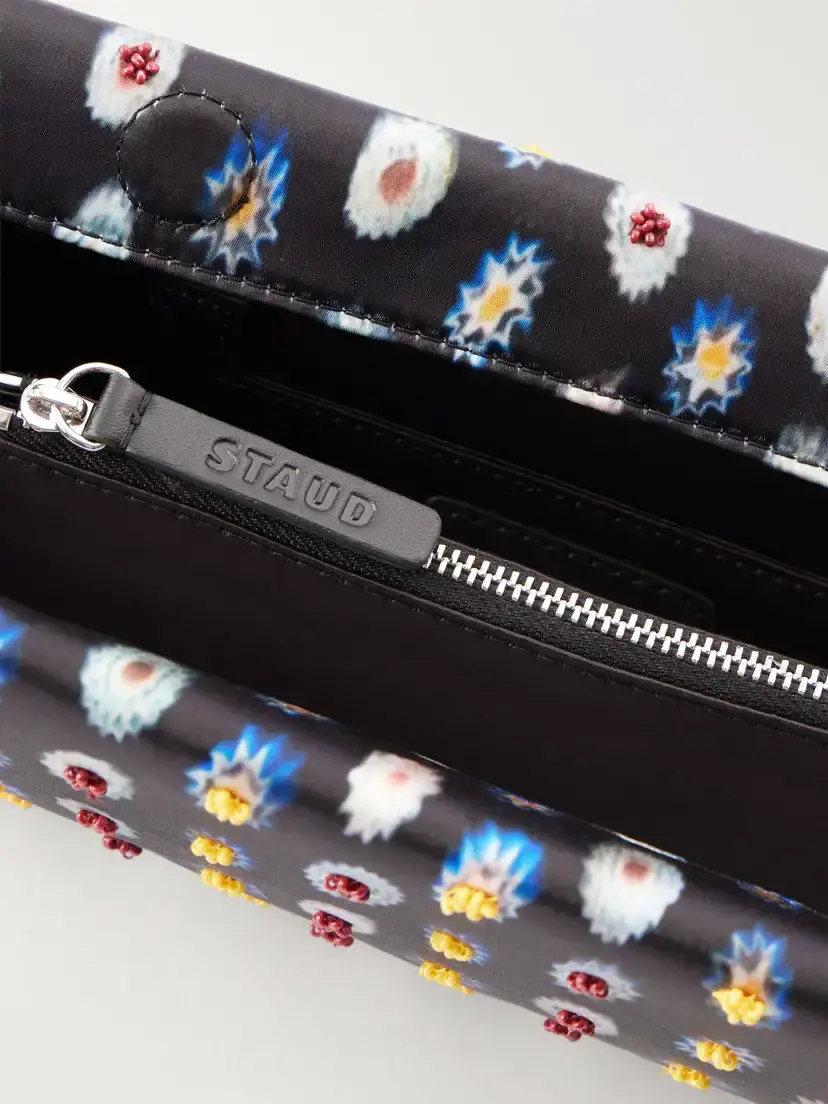 Staud Muse Bead-embellished Satin Clutch | Thumbnail 6
