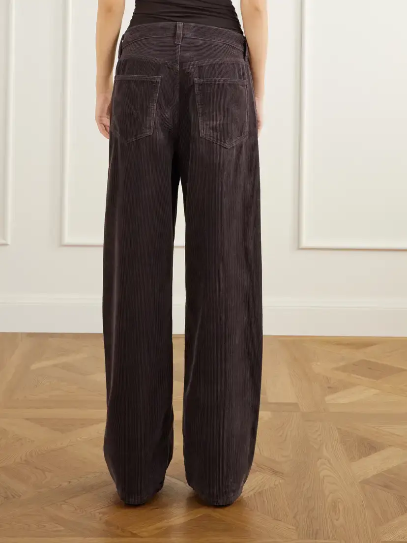 AGOLDE Low Curve Cotton-corduroy Mid-rise Wide-leg Pants | Thumbnail 4 AGOLDE Low Curve Cotton-corduroy Mid-rise Wide-leg Pants | Thumbnail 4