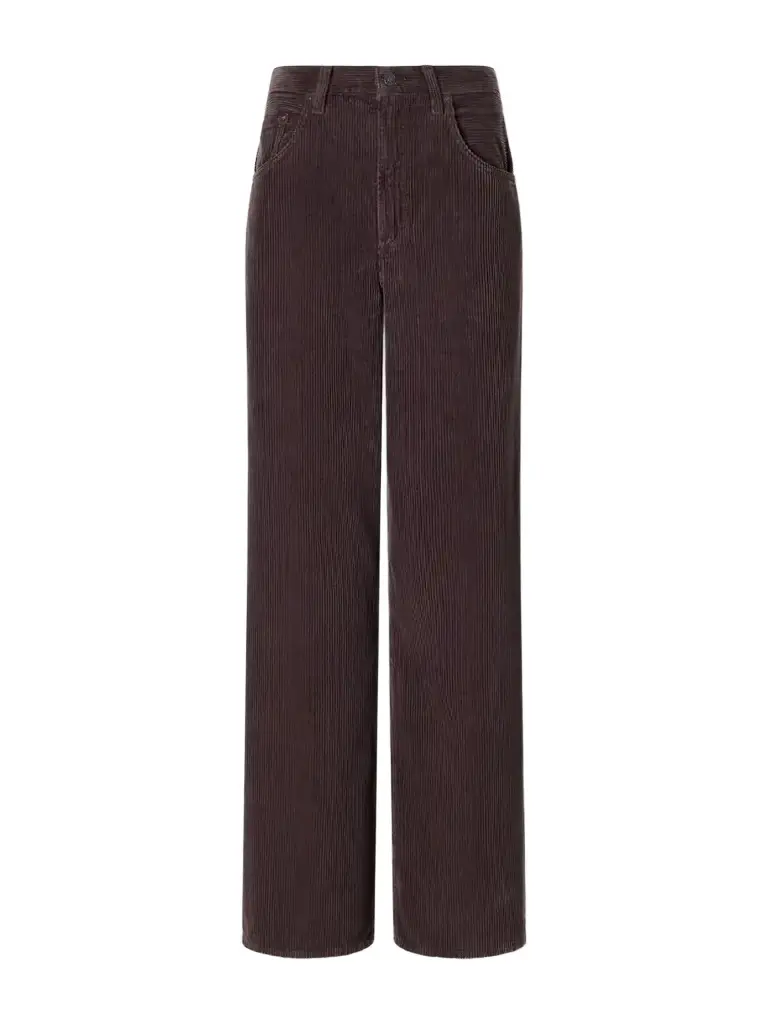 AGOLDE Low Curve Cotton-corduroy Mid-rise Wide-leg Pants