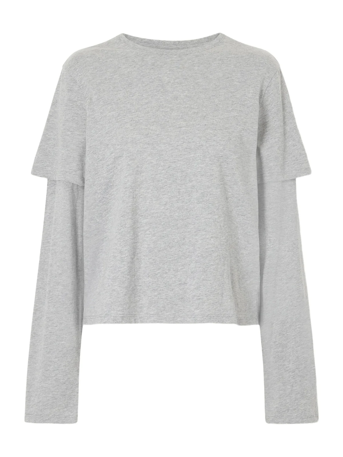 STILL HERE 2tee Layered Cotton-jersey T-shirt