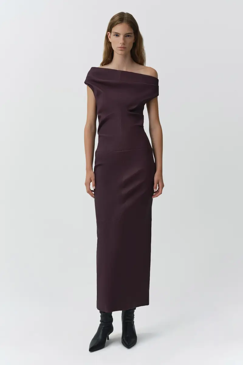 Simkhai Vessia Leather Midi Dress | Thumbnail 3 Simkhai Vessia Leather Midi Dress | Thumbnail 3