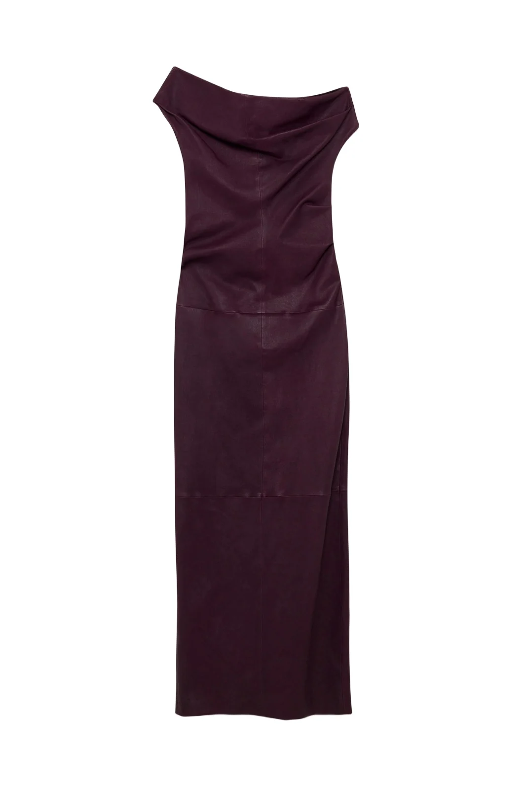 Vessia Leather Midi Dress