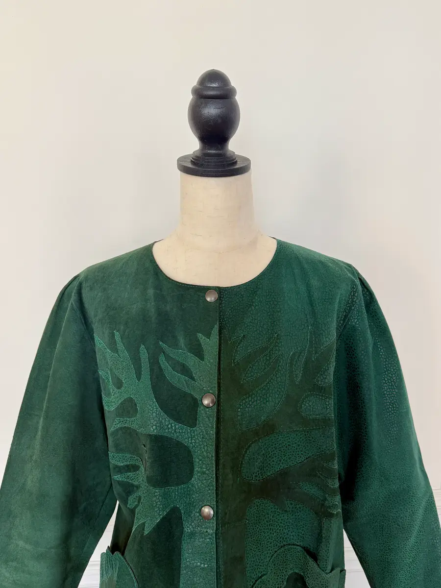 Jen Wonders Studio Dark Green Suede Jacket | Thumbnail 4 Jen Wonders Studio Dark Green Suede Jacket | Thumbnail 4