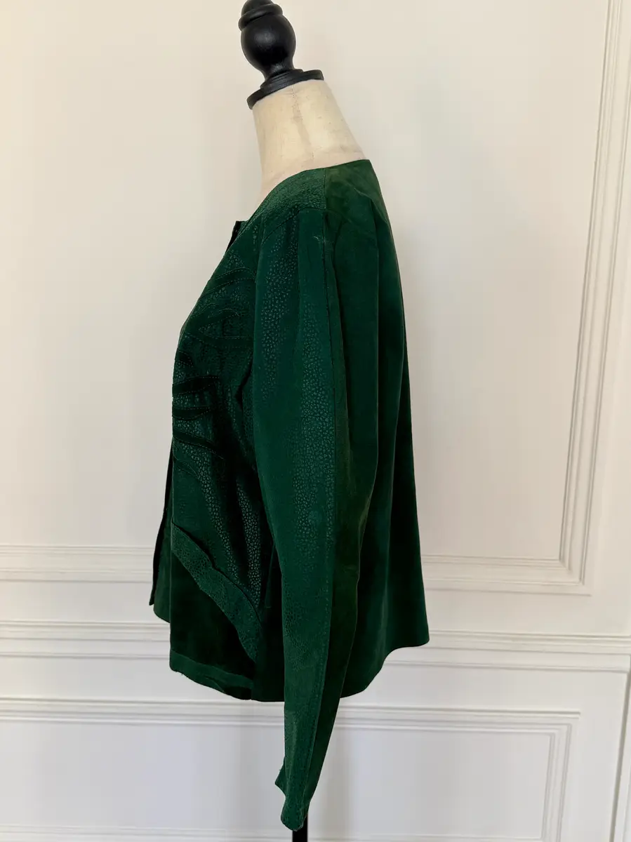 Jen Wonders Studio Dark Green Suede Jacket | Thumbnail 8 Jen Wonders Studio Dark Green Suede Jacket | Thumbnail 8