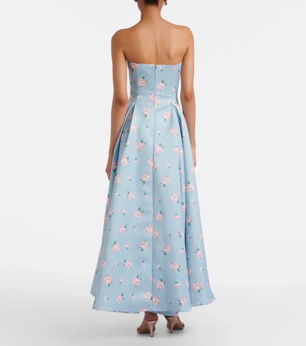 LEO LIN Nora floral bustier gown | Thumbnail 6 LEO LIN Nora floral bustier gown | Thumbnail 6