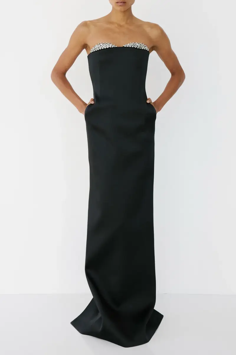 Ilkyaz Ozel Noélie Strapless Dress | Thumbnail 3