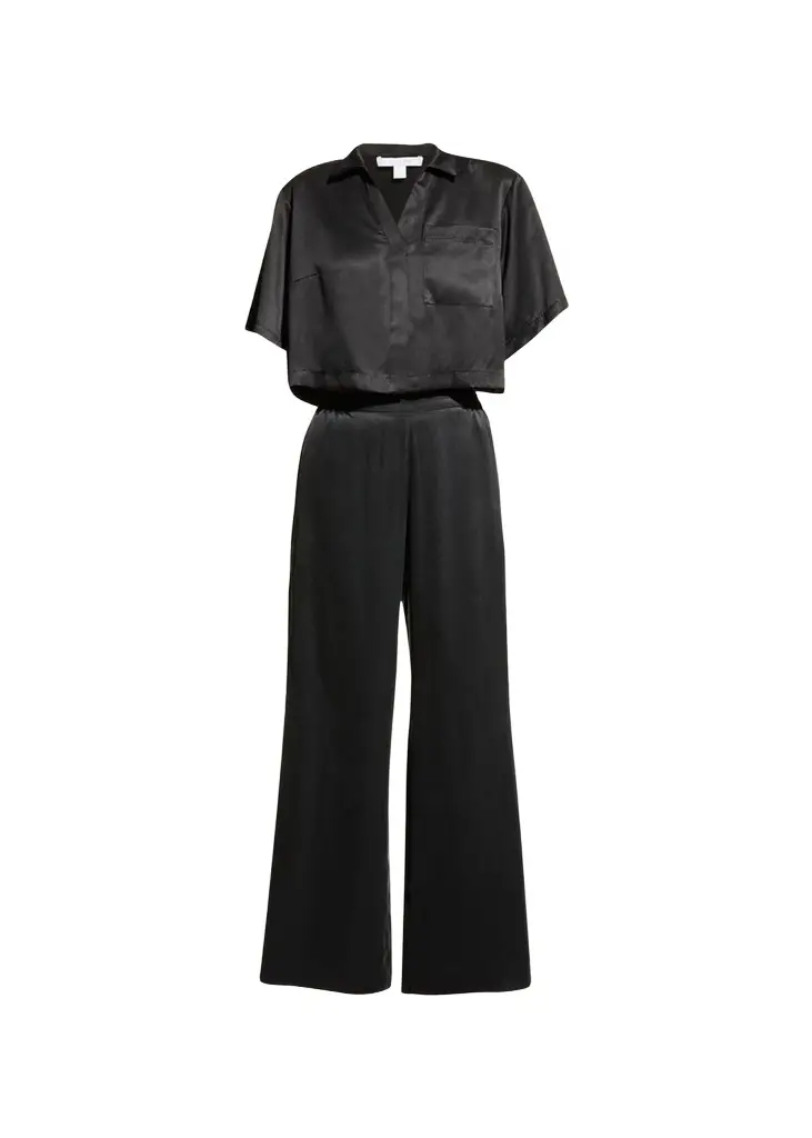 Washable Silk High-Rise Pant Set