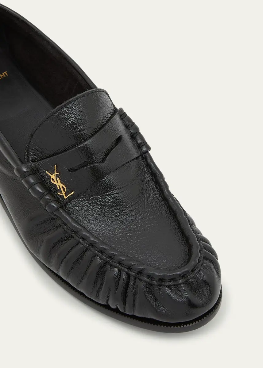 Saint Laurent Le Leather YSL Penny Loafers | Thumbnail 5