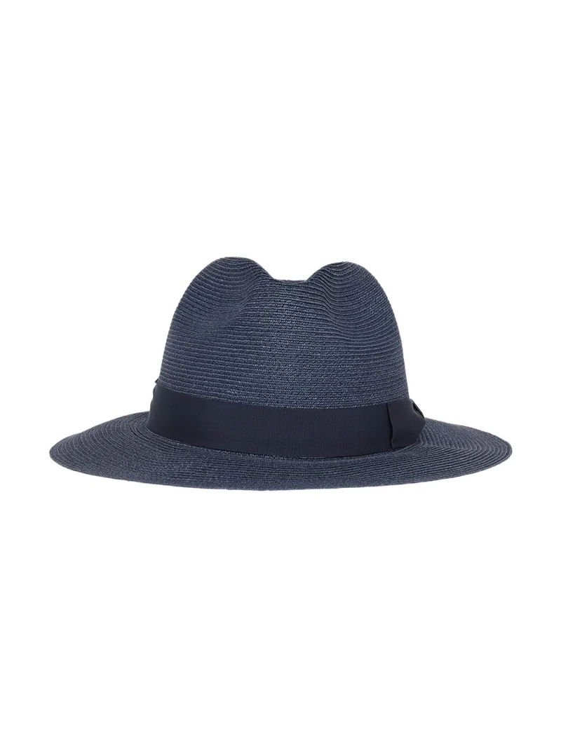Giorgio Armani Men's Jute Ribbon-Band Fedora Hat