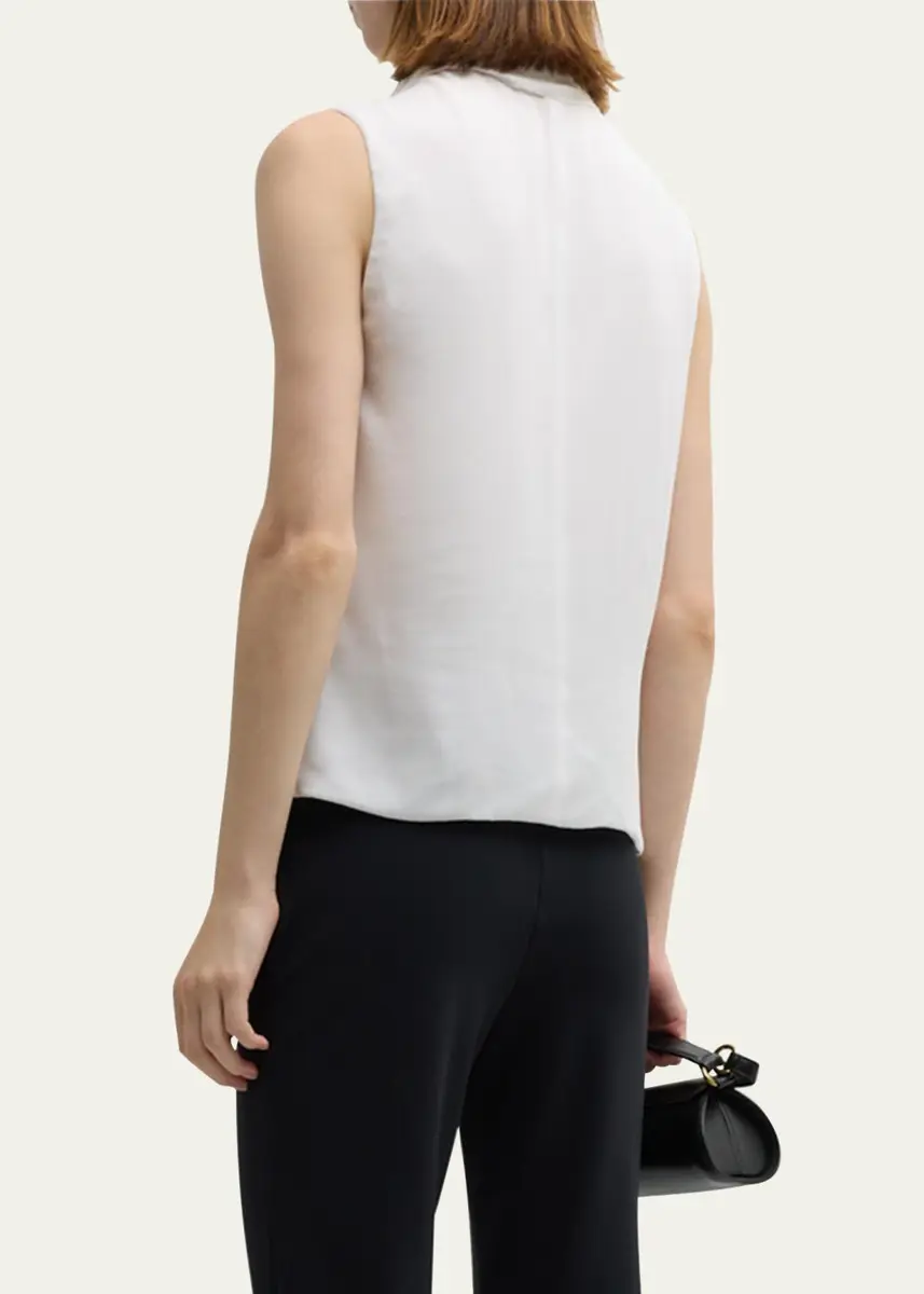 Giorgio Armani Silk Cross-Front Blouse | Thumbnail 3