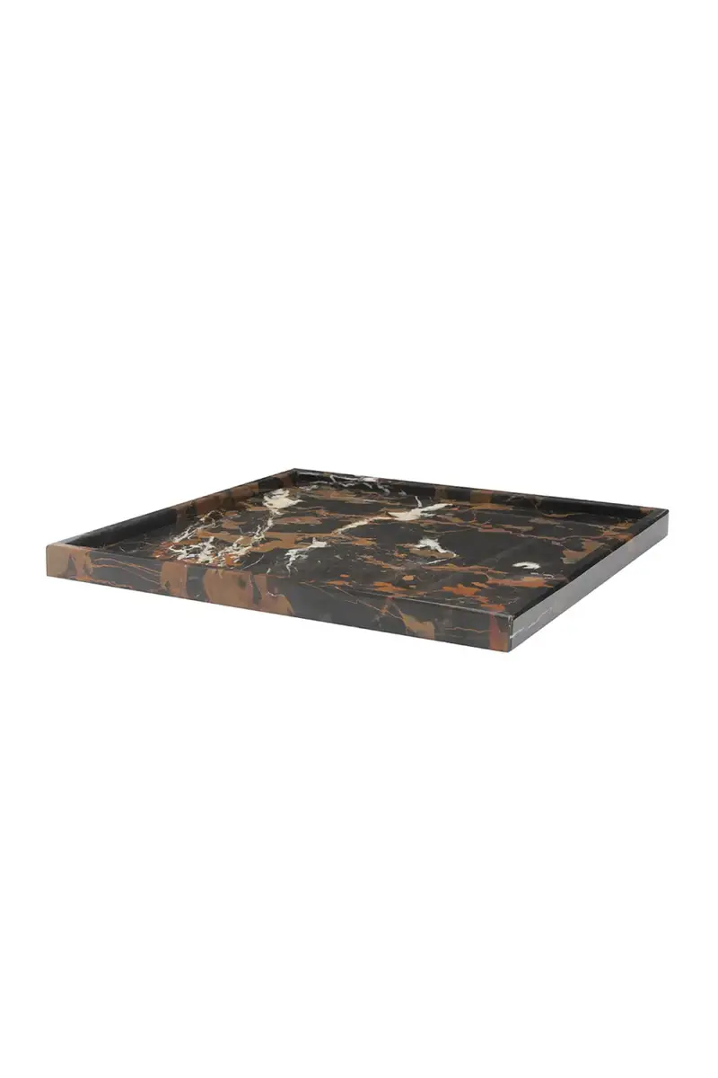 Marble Crafter Ambrosia Collection 14" Honed Finish Marble Tray | Thumbnail 2 Marble Crafter Ambrosia Collection 14" Honed Finish Marble Tray | Thumbnail 2