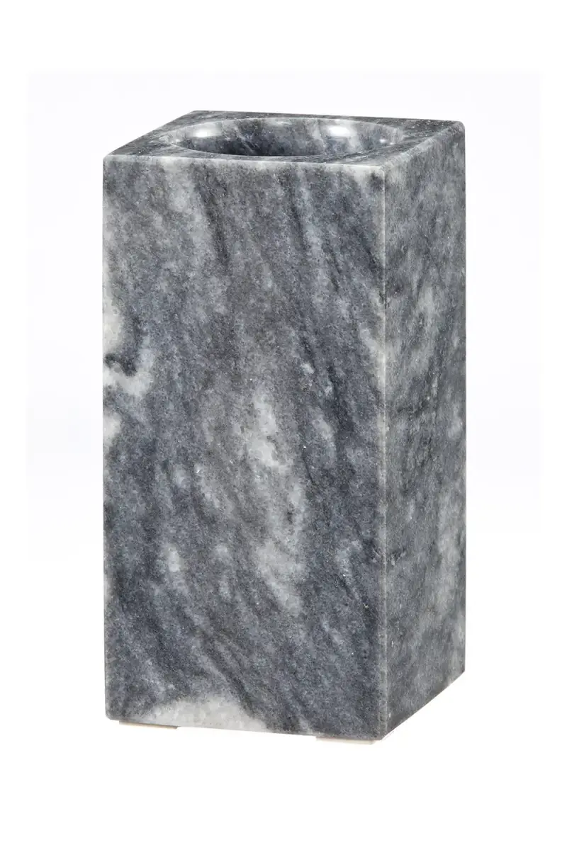 Marble Crafter Myrtus Collection Square Cloud Gray Marble Tumbler | Thumbnail 2