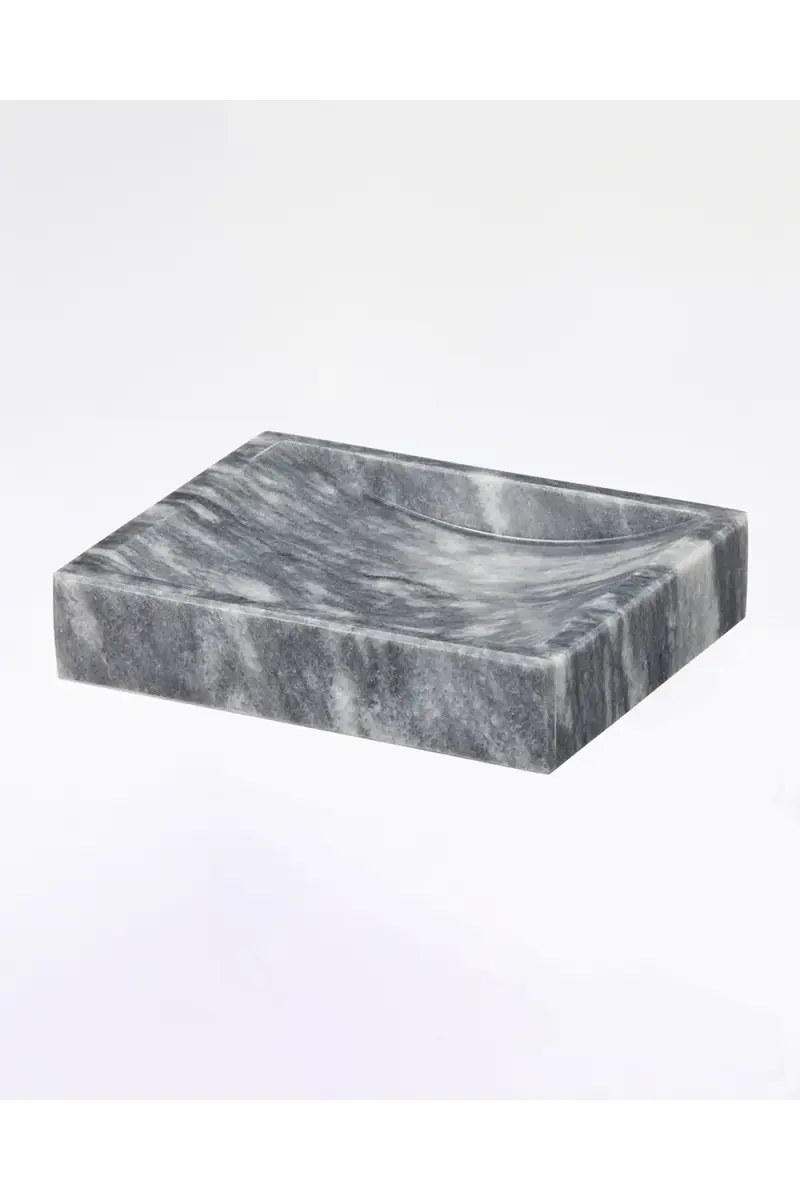 Marble Crafter Myrtus Collection Square Cloud Gray Soap Dish | Thumbnail 2
