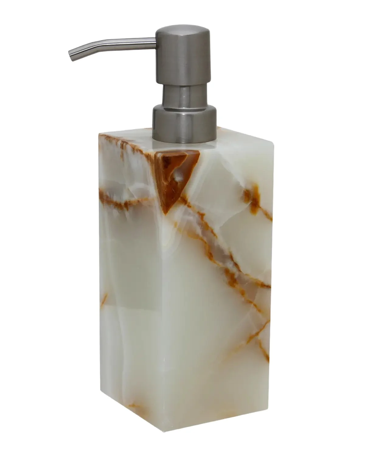 Marble Crafter Myrtus Collection Light Green Onyx Soap Dispenser