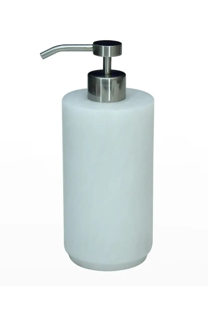 Marble Crafter Eris Collection Pearl White Marble Soap Dispenser | Thumbnail 2