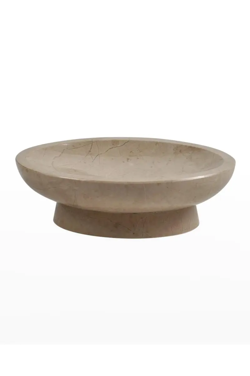 Marble Crafter Myrtus Verona Beige Marble Oval Soap Dish | Thumbnail 4