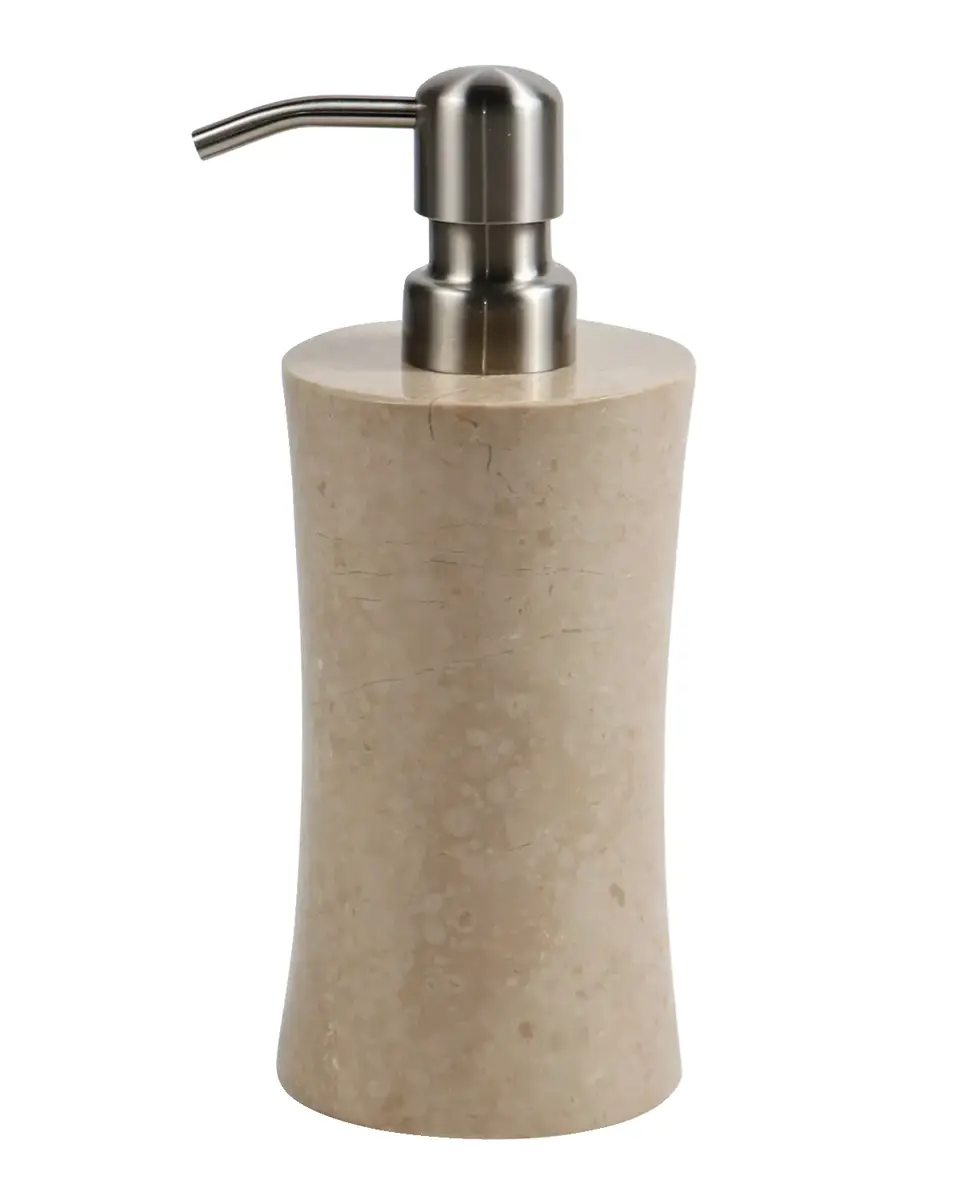 Marble Crafter Myrtus Polished Verona Beige Marble Soap Dispenser | Thumbnail 2 Marble Crafter Myrtus Polished Verona Beige Marble Soap Dispenser | Thumbnail 2