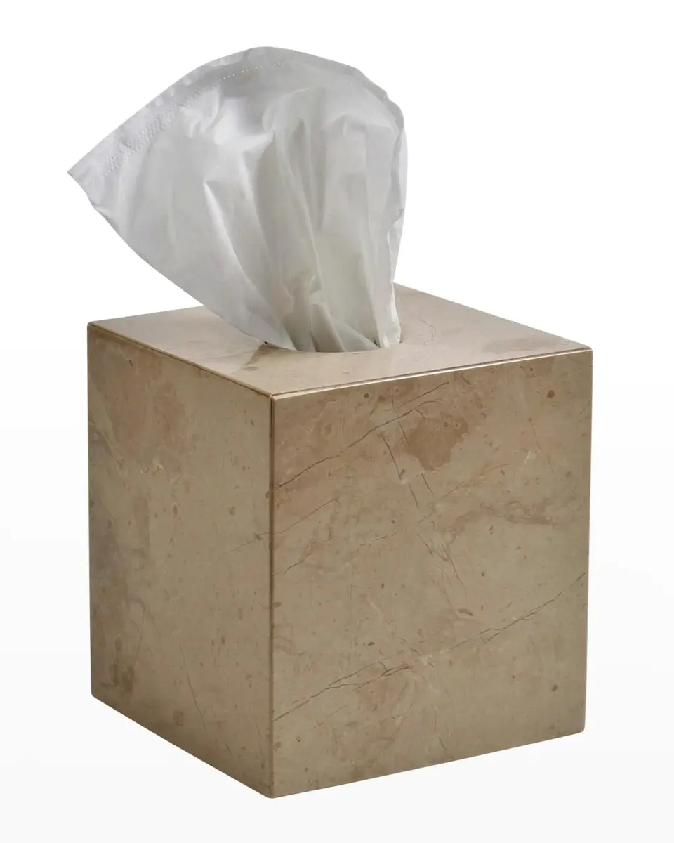 Marble Crafter Myrtus Verona Beige Marble Tissue Box Holder | Thumbnail 2 Marble Crafter Myrtus Verona Beige Marble Tissue Box Holder | Thumbnail 2