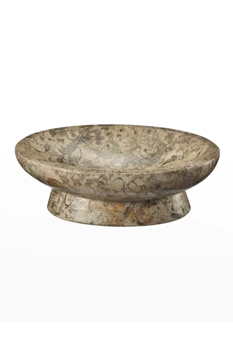Marble Crafter Fossil Stone Oval Soap Dish | Thumbnail 3