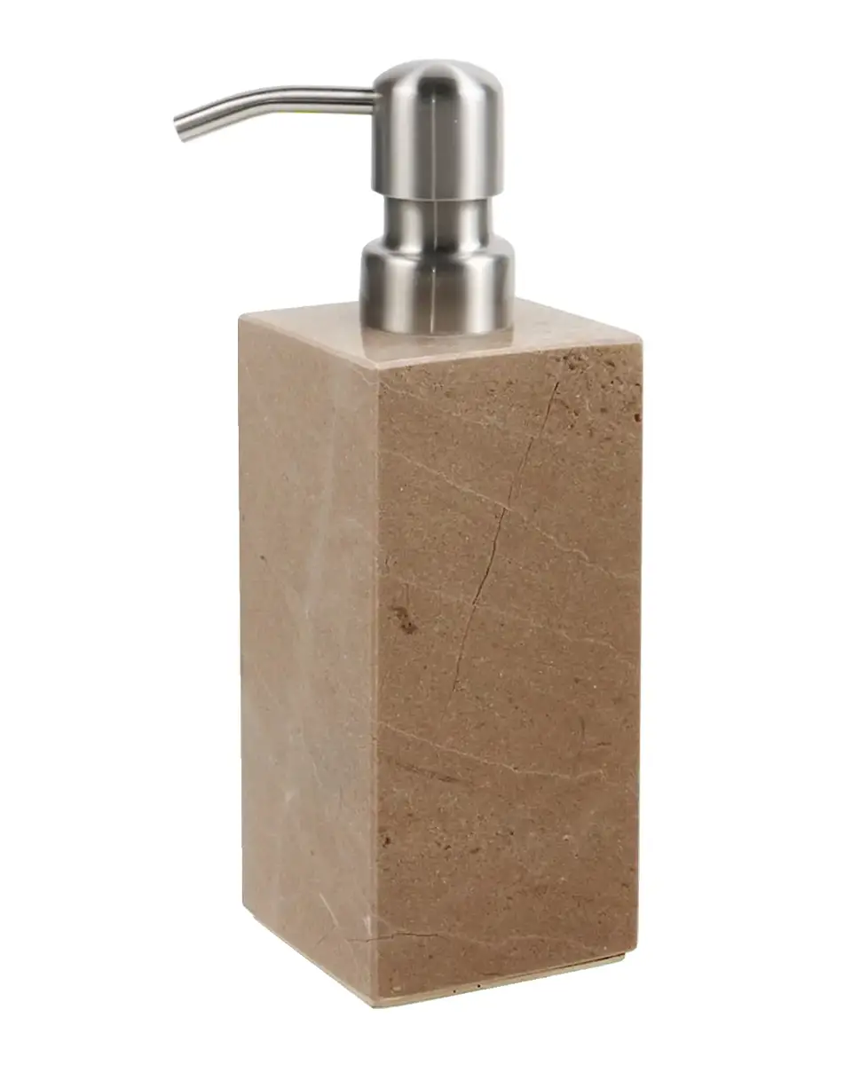 Marble Crafter Myrtus Polished Verona Beige Marble Square Soap Dispenser | Thumbnail 2 Marble Crafter Myrtus Polished Verona Beige Marble Square Soap Dispenser | Thumbnail 2