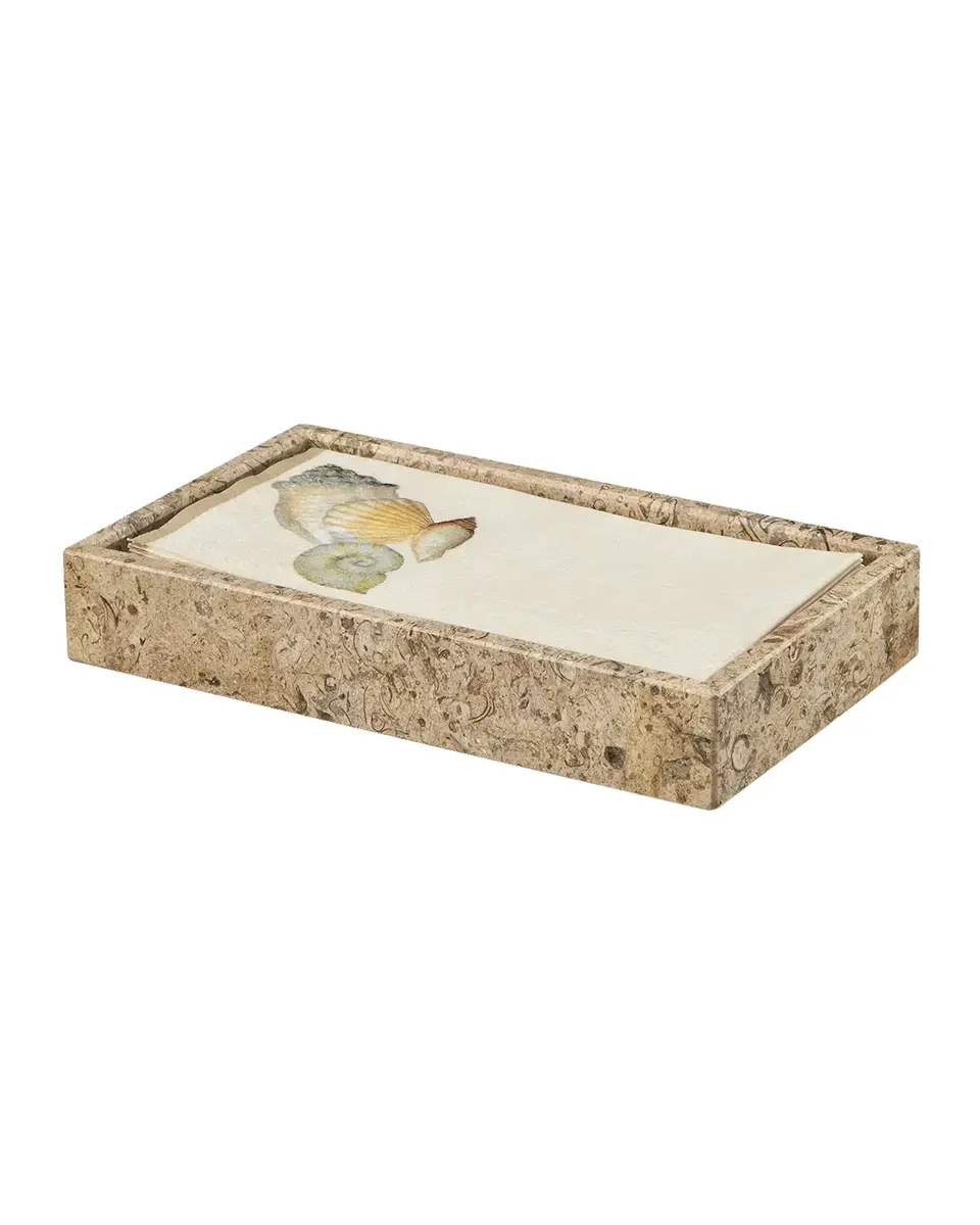 Marble Crafter Fossil Stone Polished Guest Towel Tray | Thumbnail 2 Marble Crafter Fossil Stone Polished Guest Towel Tray | Thumbnail 2