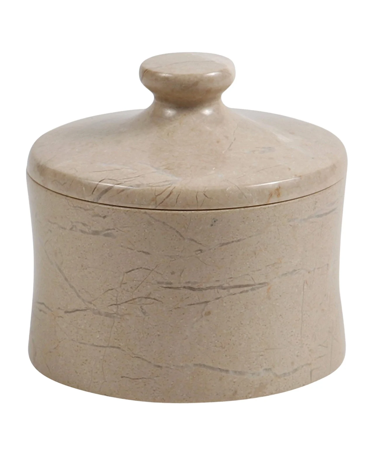 Myrtus Verona Beige Marble Canister