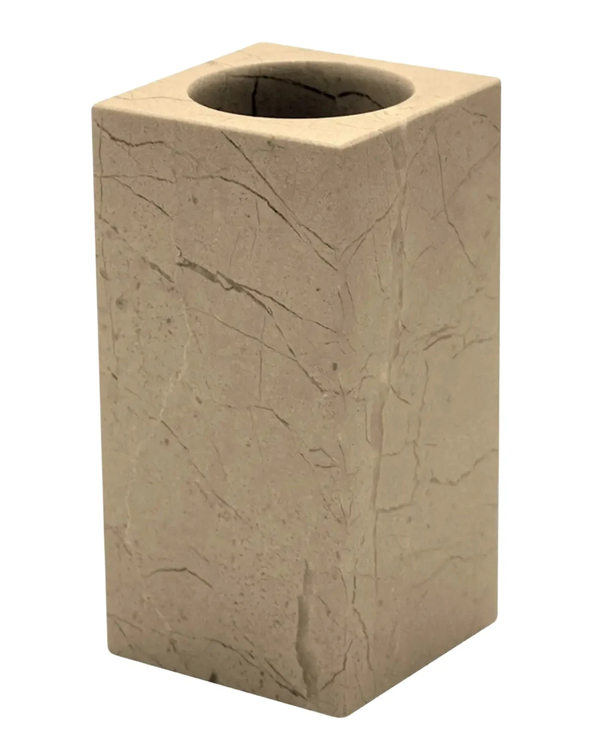 Marble Crafter Polished Square Verona Beige Marble Tumbler