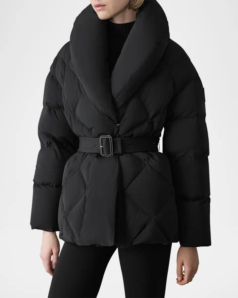 Mackage Olive Belted Down Jacket | Thumbnail 4