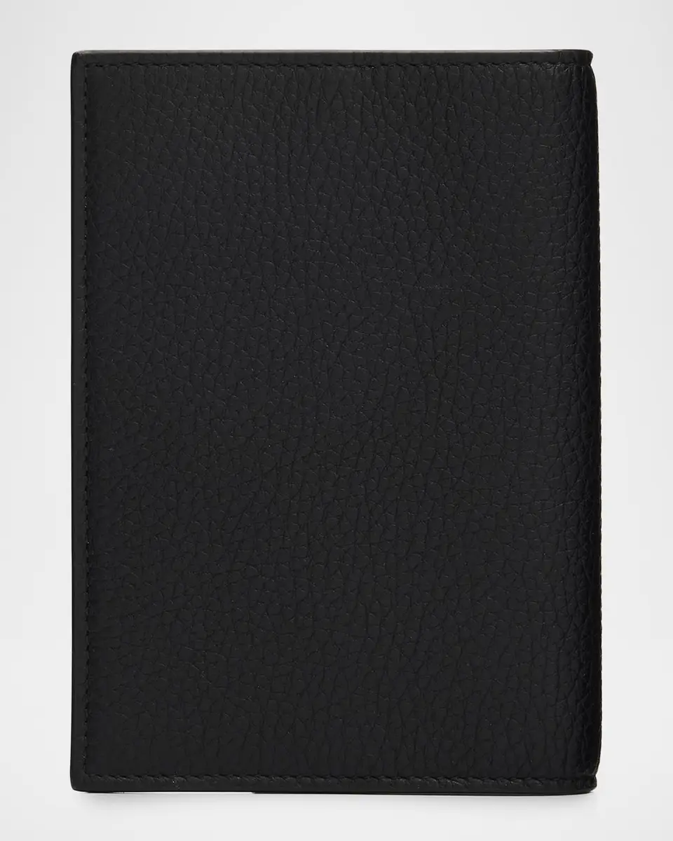 Saint Laurent Men's Tiny Cassandre YSL Passport Case in Grained Leather | Thumbnail 4 Saint Laurent Men's Tiny Cassandre YSL Passport Case in Grained Leather | Thumbnail 4