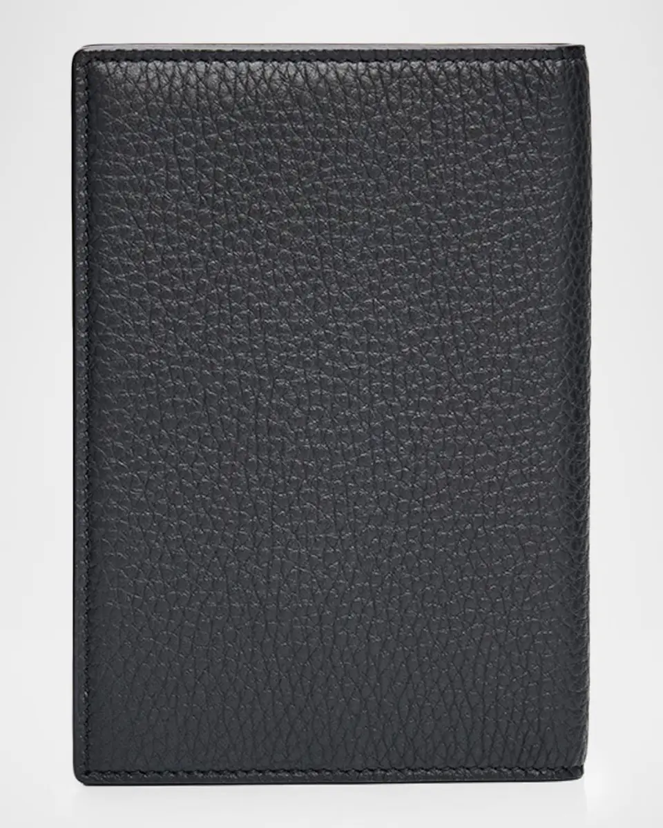 Saint Laurent Men's Tiny Cassandre YSL Passport Case in Grained Leather | Thumbnail 3 Saint Laurent Men's Tiny Cassandre YSL Passport Case in Grained Leather | Thumbnail 3