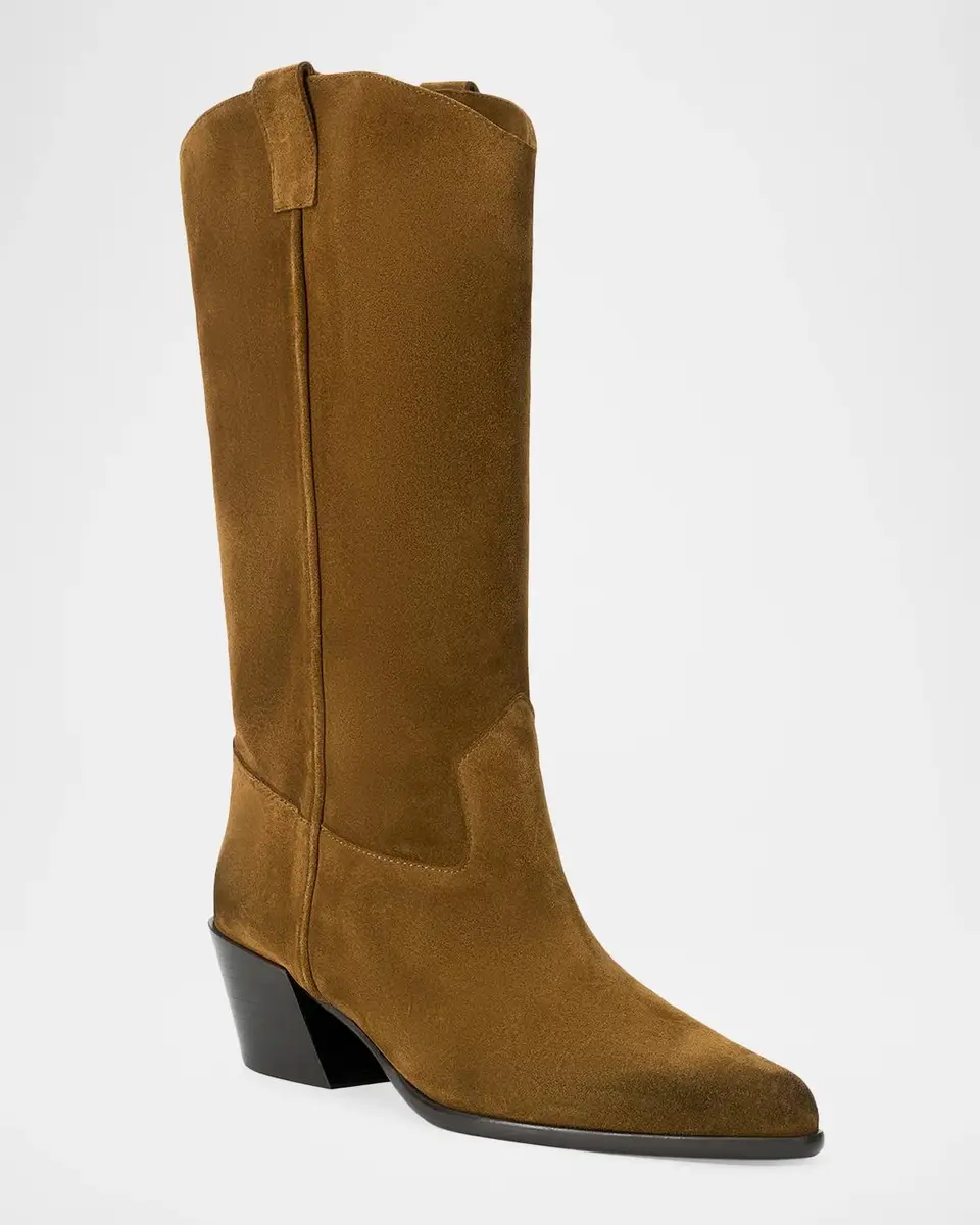 Staud 55mm Monty Suede Cowboy Boots | Thumbnail 4