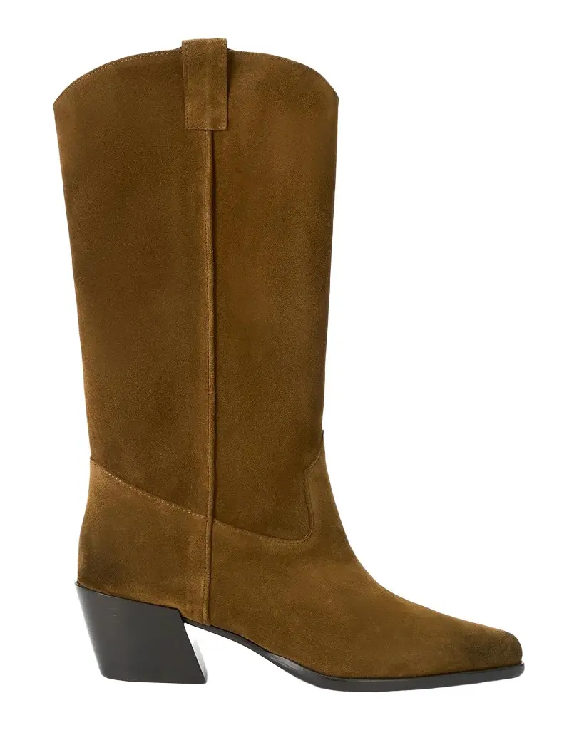 Staud 55mm Monty Suede Cowboy Boots