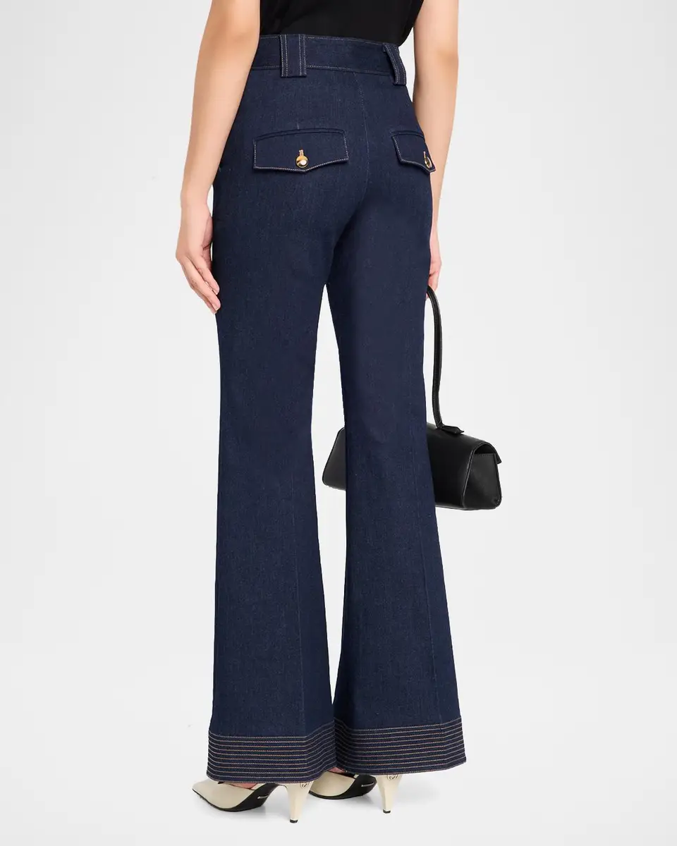 Veronica Beard Lancelor High-Rise Wide-Leg Jeans | Thumbnail 3 Veronica Beard Lancelor High-Rise Wide-Leg Jeans | Thumbnail 3