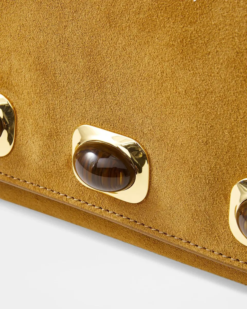 Veronica Beard Edit Crystal-Embellished Suede Shoulder Bag | Thumbnail 4 Veronica Beard Edit Crystal-Embellished Suede Shoulder Bag | Thumbnail 4