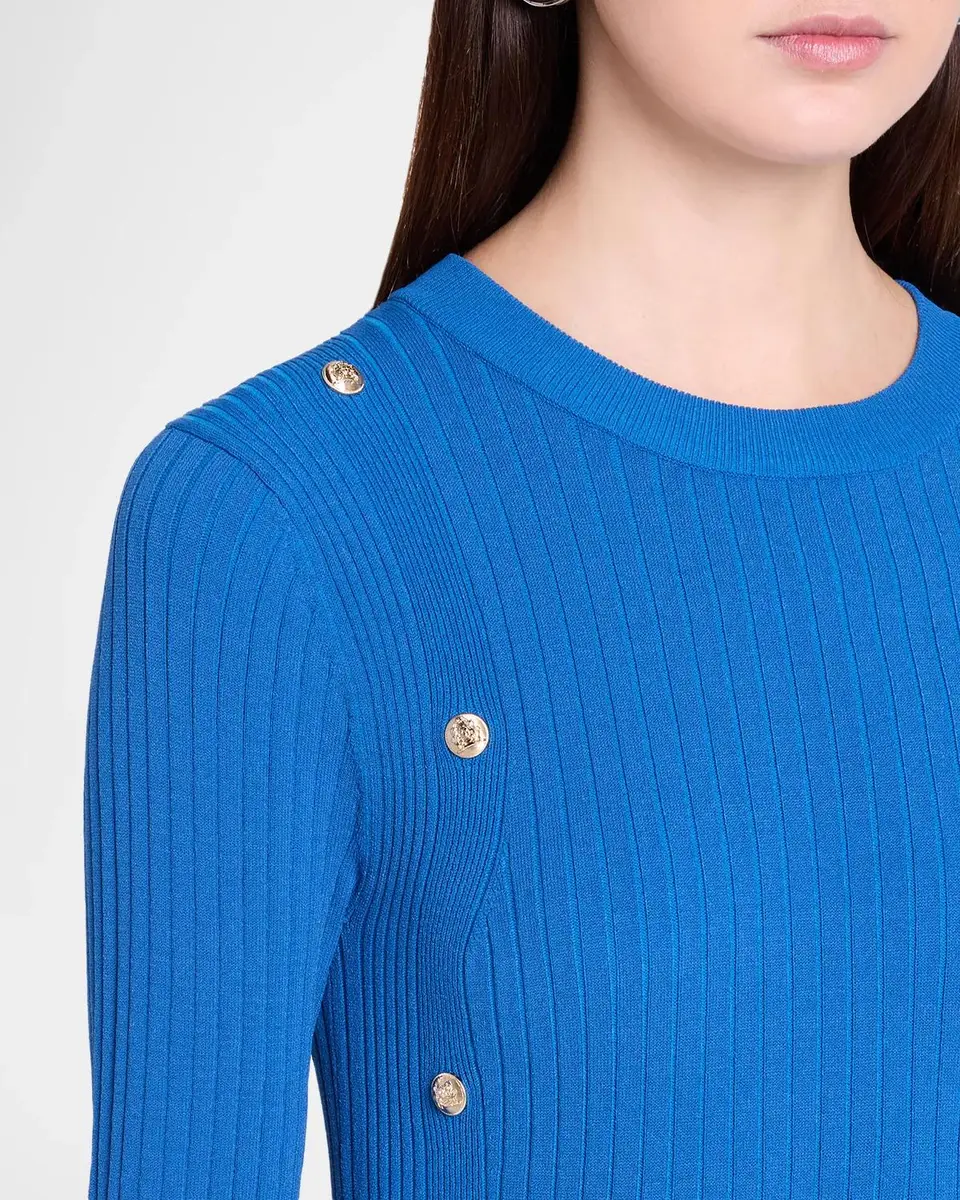 Elie Tahari Tamara Rib-Knit Crewneck Midi Sweaterdress | Thumbnail 5 Elie Tahari Tamara Rib-Knit Crewneck Midi Sweaterdress | Thumbnail 5